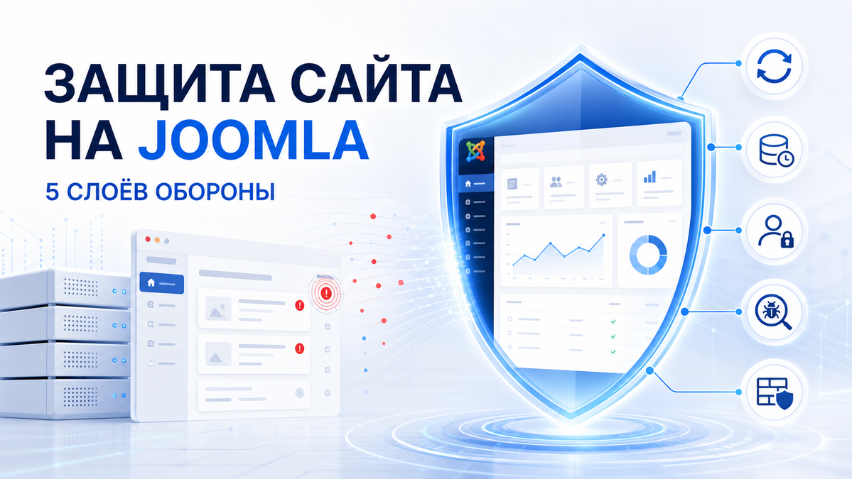 Защита сайта на Joomla: пять слоёв обороны от взлома