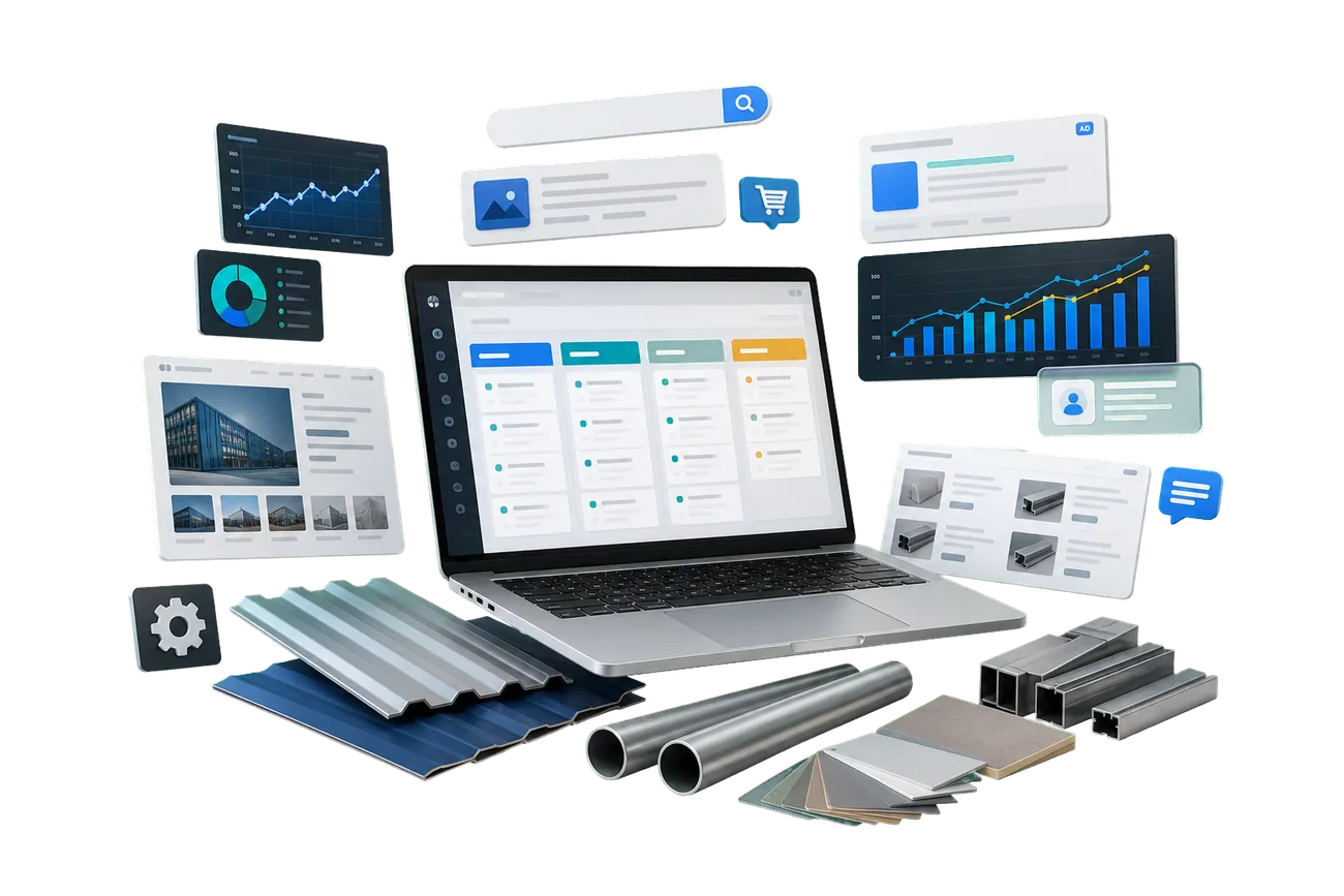 Разработка сайта, SEO, реклама, CRM и B2B-каталог